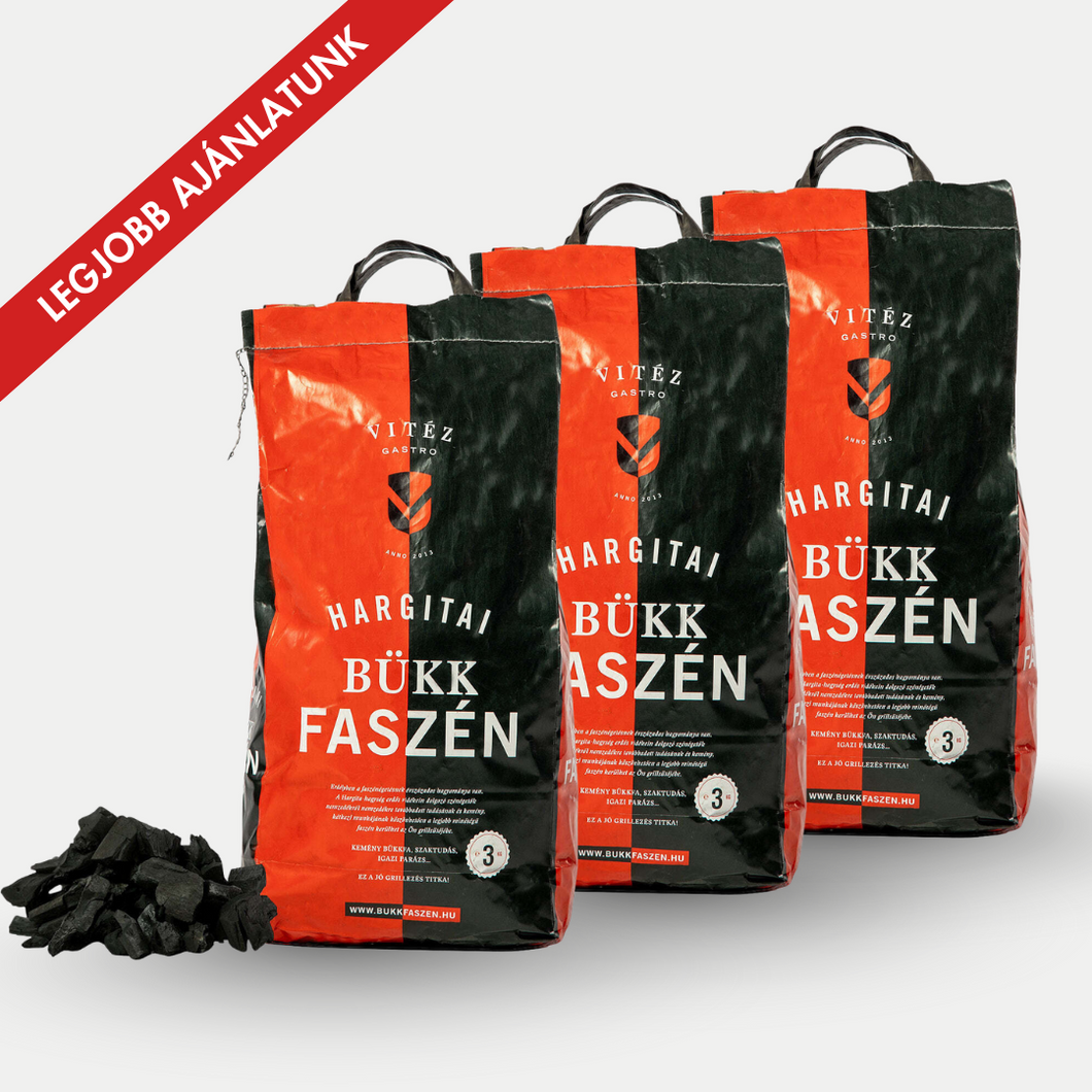 Őszi csomag - Minőségi hargitai bükkfaszén, 3x3kg