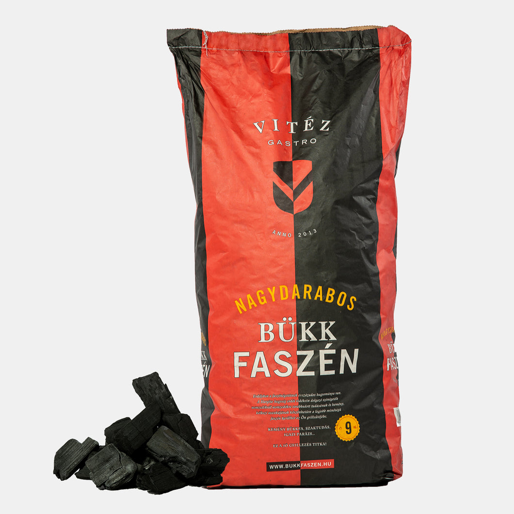Minőségi Nagydarabos Bükkfaszén, 9 kg